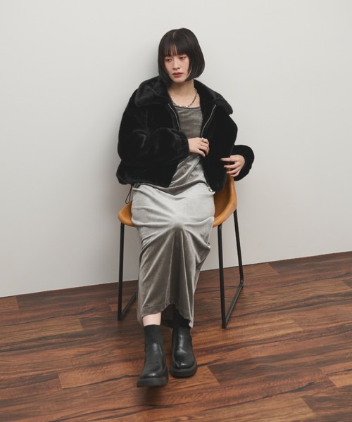 「Shelly island」 ブルゾン FREE ベージュ レディース_画像9