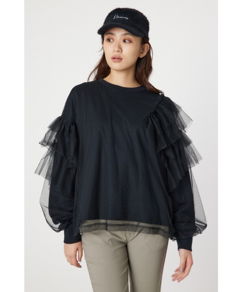 「RODEO CROWNS WIDE BOWL」 スウェットカットソー FREE ブラック レディース_画像3