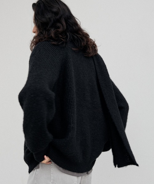 WYM LIDNM 「WYM LIDNM」 ニットカーディガン M ダークグレー メンズ