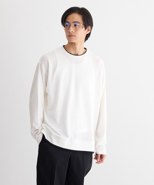 coca（コカ） tシャツ ミニワッフルレイヤード風ロンT メンズ