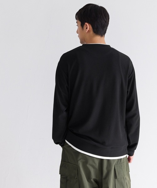 coca（コカ） tシャツ ミニワッフルレイヤード風ロンT メンズ