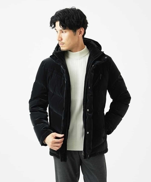 「MK MICHEL KLEIN HOMME 」 ダウンジャケット 51 ブラック メンズ_画像3