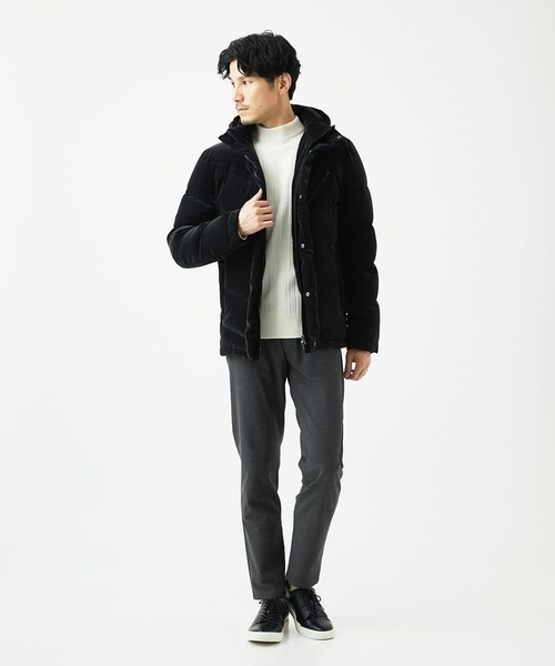 「MK MICHEL KLEIN HOMME 」 ダウンジャケット 51 ブラック メンズ_画像4