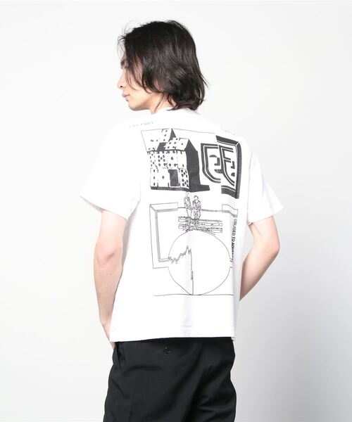 「C.E」 半袖Tシャツ LARGE ホワイト メンズ_画像3