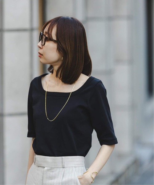 「NOBLE」 半袖Tシャツ FREE ホワイト レディース_画像2