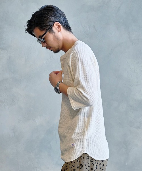 JEMORGAN（ジェーイーモーガン） ヘンリーネック tシャツ 「JEMORGAN