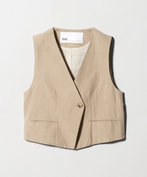 TICCA(ティッカ) ベスト ジレ 「TICCA」Vネック ベスト レディース TICCA(ティッカ) ベスト ジレ 「TICCA」Vネック ベスト レディース