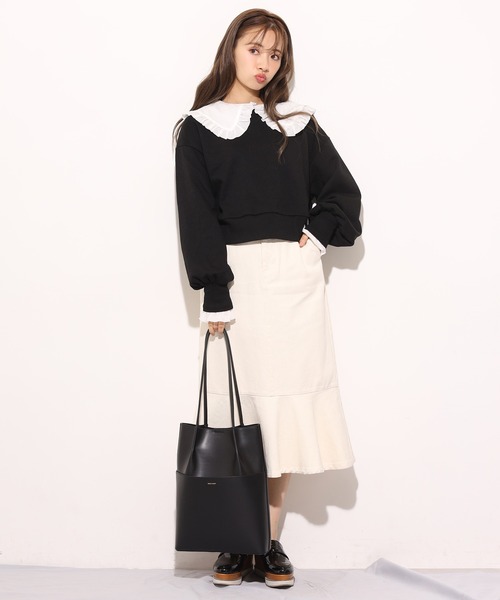 「one after another NICE CLAUP」 デニムスカート SMALL ブルー レディース_画像2