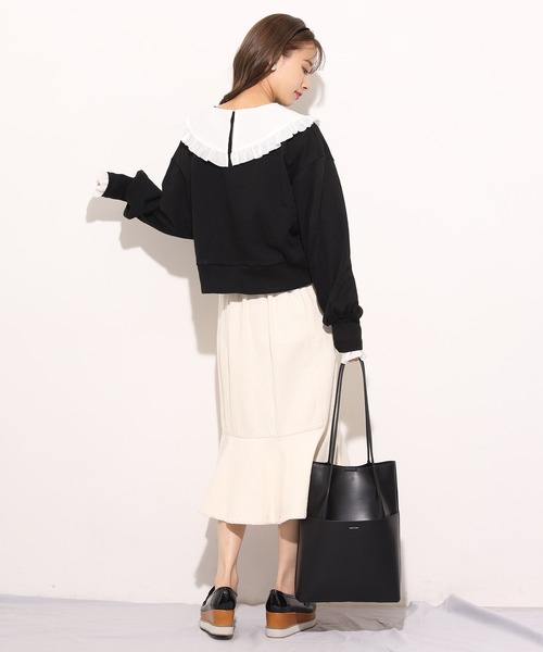 「one after another NICE CLAUP」 デニムスカート SMALL ブルー レディース_画像9