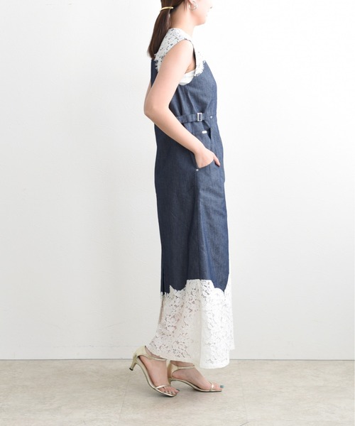 Eimee Law（エイミーロウ） ワンピース レーストリムデニムワンピース