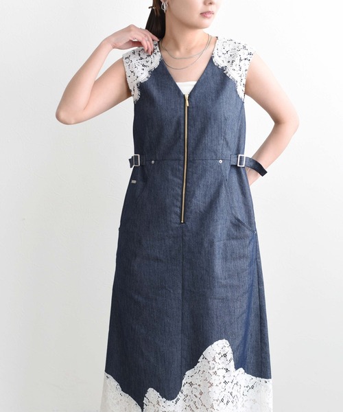 【新品】Eimee Law サイドライン レース ブルゾン ネイビー 甘辛MIX レースブルゾン LHELBIE│Eimee Law & LHELBIE 公式オンラインストア
