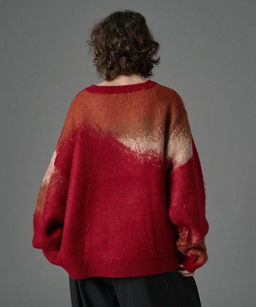 「ONCILY」 長袖ニット MEDIUM ネイビー メンズ_画像5