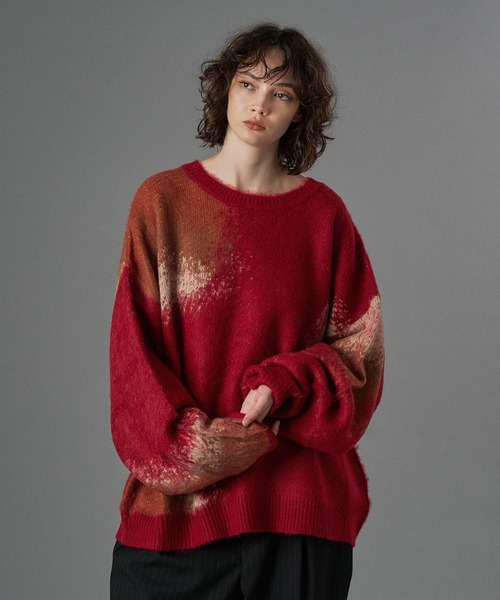 「ONCILY」 長袖ニット MEDIUM ネイビー メンズ_画像7
