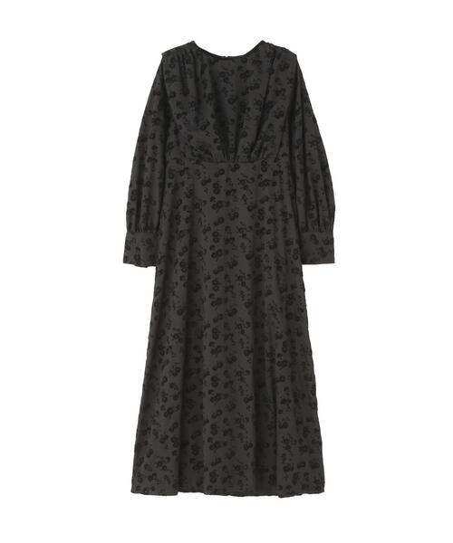 「NATURAL BEAUTY BASIC」 長袖ワンピース MEDIUM ブラウン系その他 レディースの画像