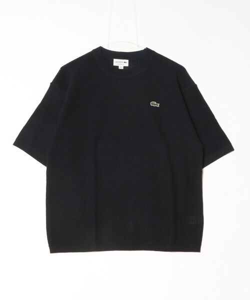 LACOSTE（ラコステ） tシャツ コットン×ナイロン 鹿の子メッシュニット 