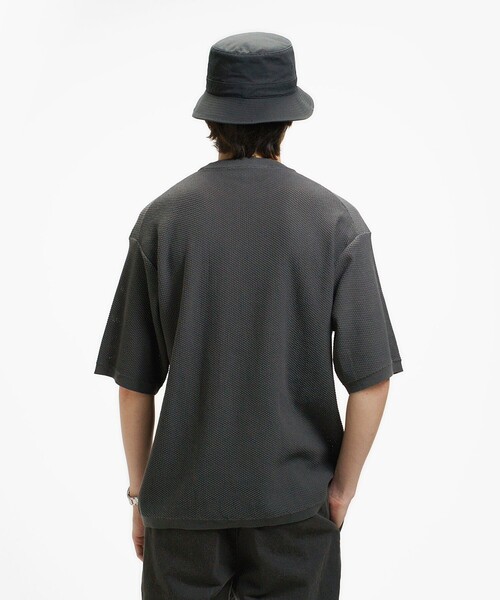 LACOSTE（ラコステ） tシャツ コットン×ナイロン 鹿の子メッシュニット