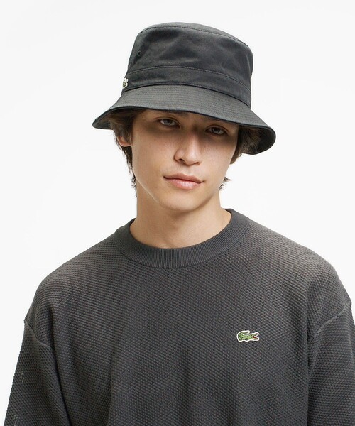 LACOSTE（ラコステ） tシャツ コットン×ナイロン 鹿の子メッシュニット