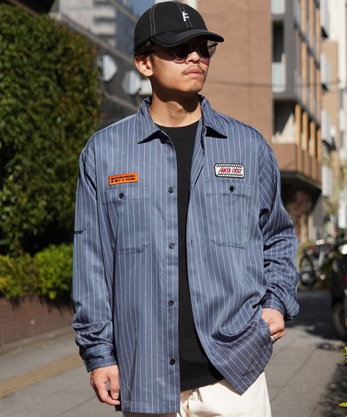 「SANTA CRUZ」 長袖シャツ X-LARGE ライトベージュ メンズ_画像5