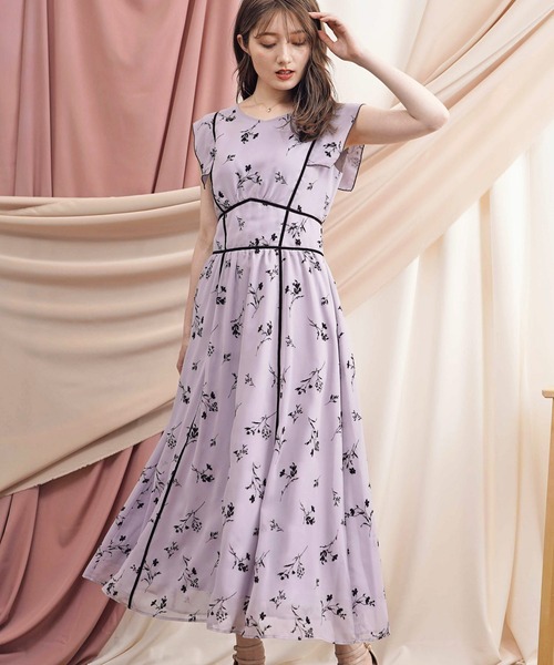 「NOELA」 半袖ワンピース S ベージュ レディース_画像3
