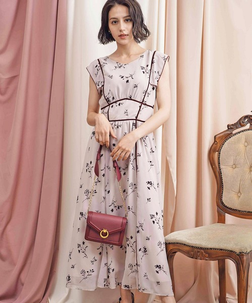 「NOELA」 半袖ワンピース S ベージュ レディース_画像6