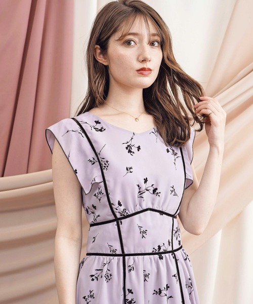 「NOELA」 半袖ワンピース S ベージュ レディース_画像10