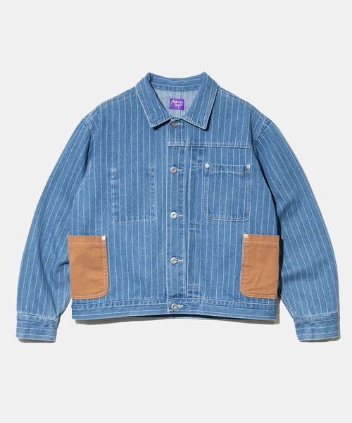 Mountain Mania（マウンテンマニア） カバーオール Pin-Stripe Denim