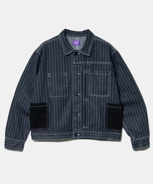 Mountain Mania（マウンテンマニア） カバーオール Pin-Stripe Denim