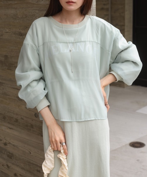 「Bab」 長袖ワンピース M ライトグリーン レディース_画像2