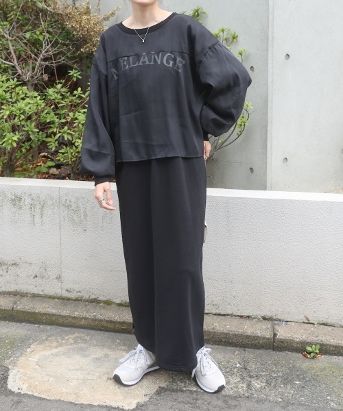 「Bab」 長袖ワンピース M ライトグリーン レディース_画像8