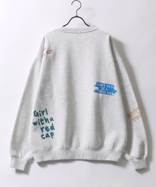 「Red Cap Girl」 スウェットカットソー L ブラウン メンズ_画像2