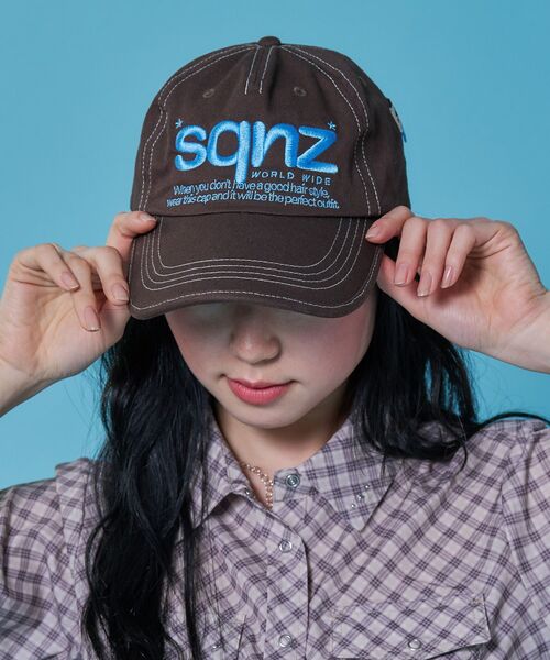 「SEQUENZ」 キャップ FREE ダークブラウン レディース_画像6