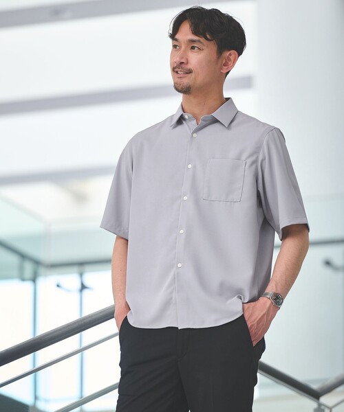 laf... ライトグレー 半袖シャツ サイズ3 green label relaxing（グリーンレーベルリラクシング） シャツ 「WEB