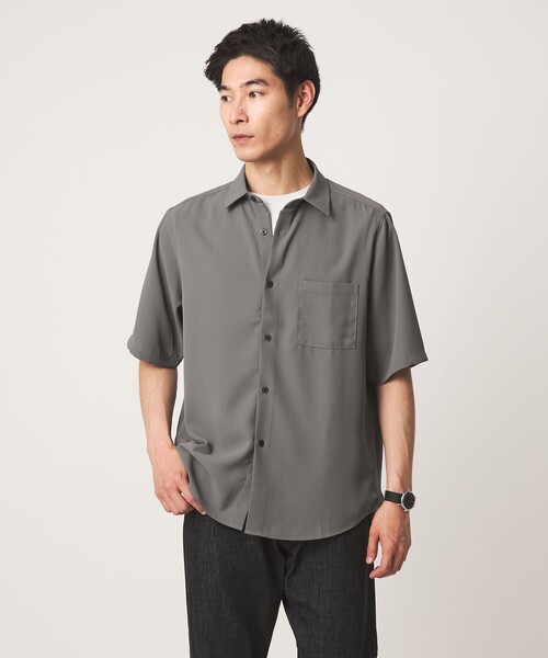 半袖シャツ グレー green label relaxing（グリーンレーベルリラクシング） シャツ 「WEB