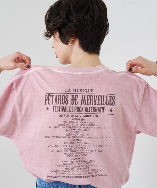 「GOOD ROCK SPEED」 半袖Tシャツ「ROUGE VIFコラボ」 フリー ピンク レディース_画像3