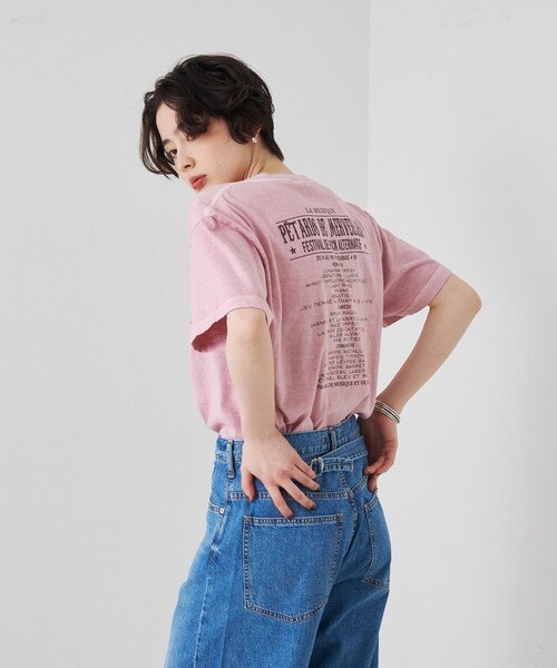 「GOOD ROCK SPEED」 半袖Tシャツ「ROUGE VIFコラボ」 フリー ピンク レディース_画像9
