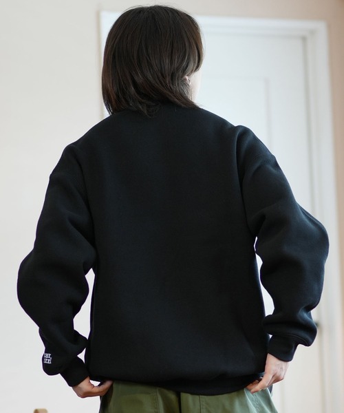 「ムラサキスポーツ」 スウェットカットソー X-LARGE ネイビー メンズ_画像7