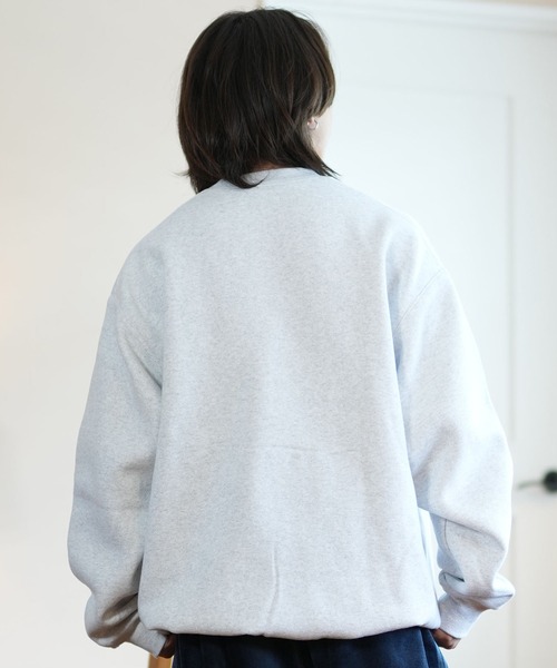 「ムラサキスポーツ」 スウェットカットソー X-LARGE ネイビー メンズ_画像9