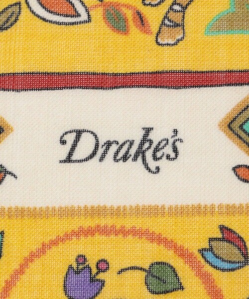 DRAKE'S（ドレイクス） スカーフ バンダナ Drake's TIGER GARDEN PRINT