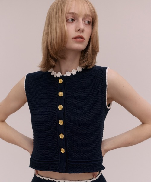 ワンピース SIGN BUTTON CROCHET SET UPの画像