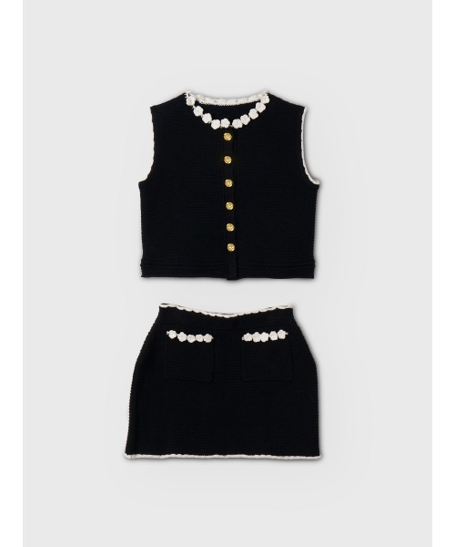 ワンピース SIGN BUTTON CROCHET SET UPの画像