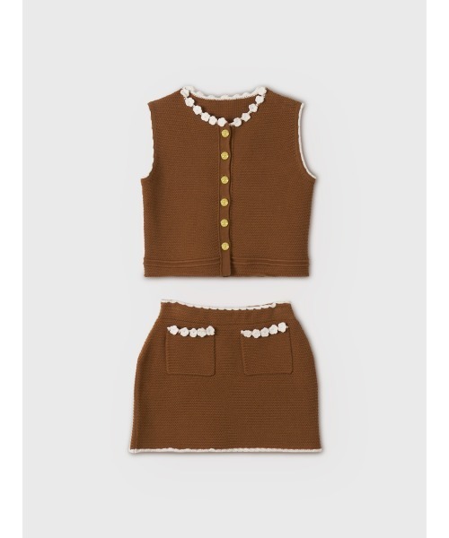 ワンピース SIGN BUTTON CROCHET SET UPの画像