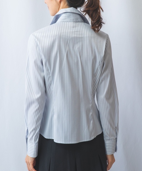 「NARACAMICIE」 長袖シャツ X-LARGE ブルー レディース_画像4