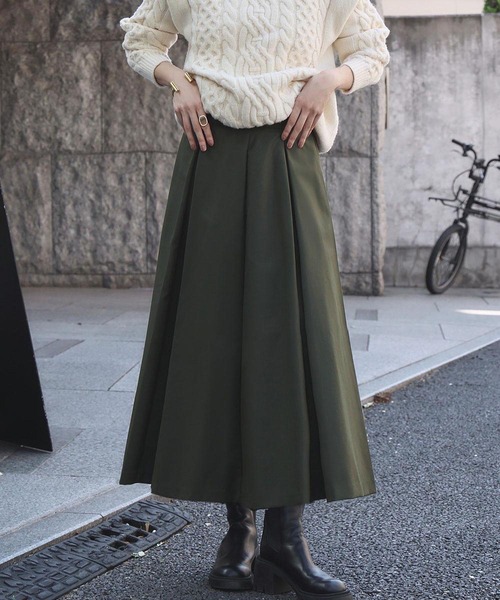 ELFRANK ロングスカート L カーキ レディース : ZOZOTOWN Yahoo!店