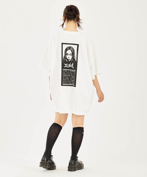 「X-girl」 半袖Tシャツ M ホワイト レディース_画像5