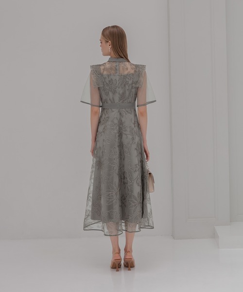 「Leja」 半袖ワンピース SMALL グレー レディース_画像6