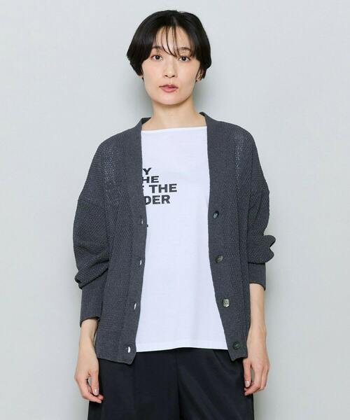 最新SHION×TSUMUGI MOGA モガ Vネック カーディガン新品 MOGA（モガ） カーディガン SHION×TSUMUGI Vネックカーディガン