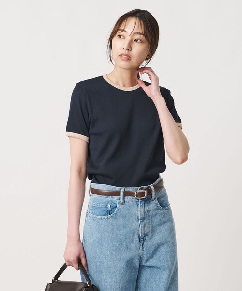 UNITED ARROWS（ユナイテッドアローズ） tシャツ 半袖 リブ バイカラー