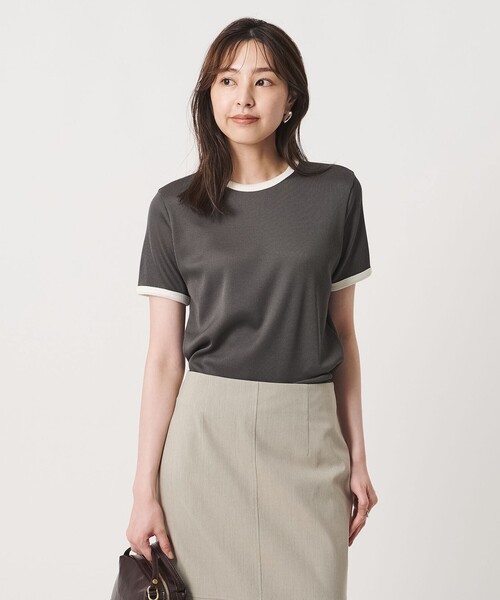 UNITED ARROWS(ユナイテッドアローズ) tシャツ 半袖 リブ バイカラー UNITED ARROWS(ユナイテッドアローズ) tシャツ 半袖 リブ バイカラー