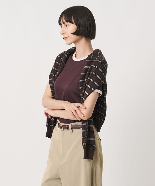 UNITED ARROWS（ユナイテッドアローズ） tシャツ 半袖 リブ バイカラー