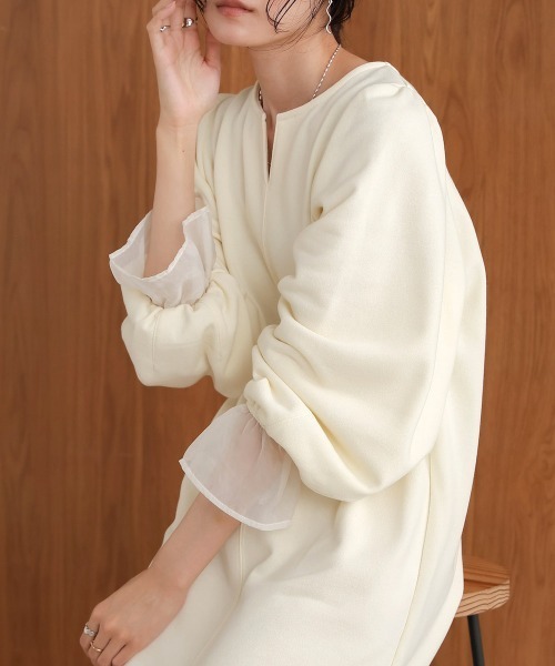 「Bab」 長袖ワンピース M ブラック レディース_画像2
